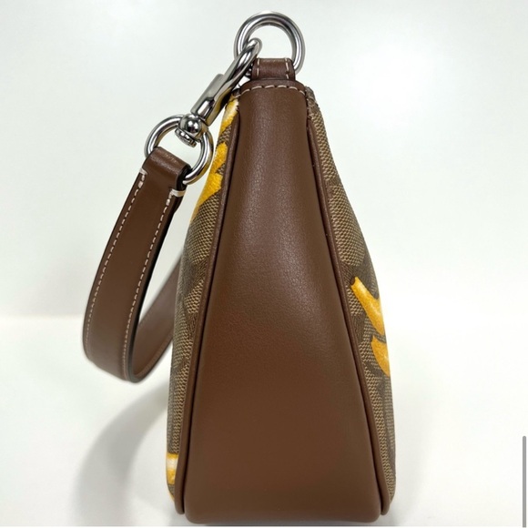 COACH Banana Brown Nolita In Signature Print - Picture 9 of 12
